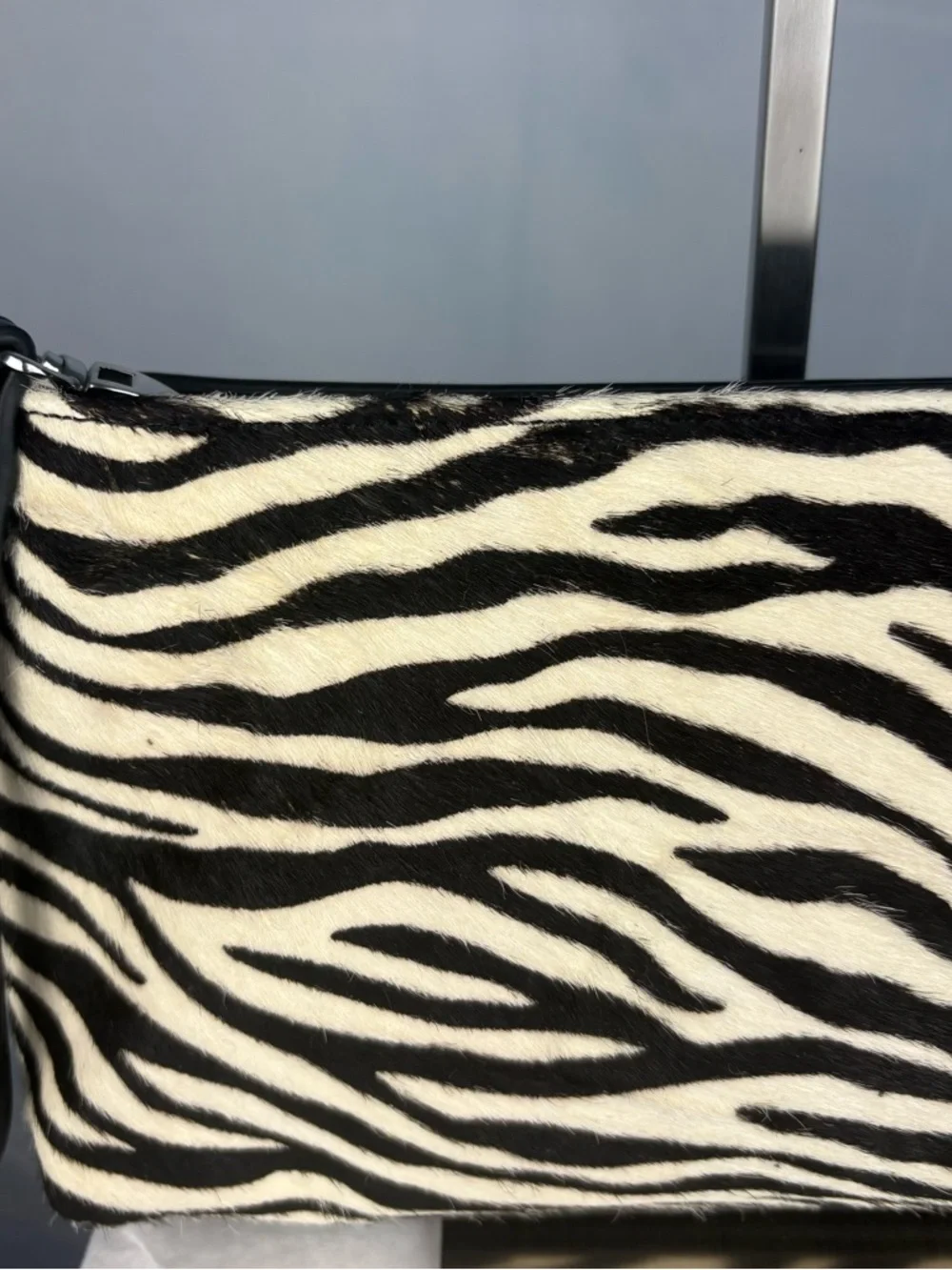 The Zebra Calf Hair Clutch - Picture 3 of 8